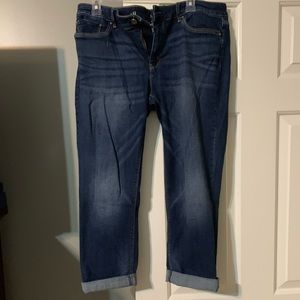 Capri length skinny jeans
